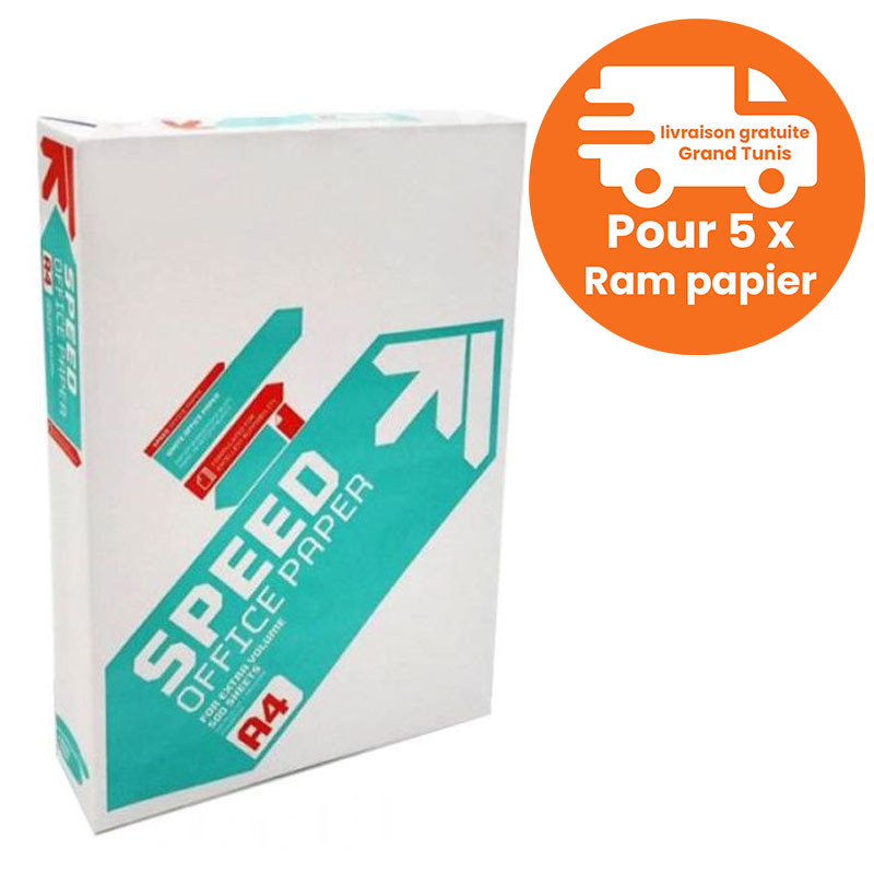 Rame Papier A4 SPEED Office Paper 75g/m² en Tunisie