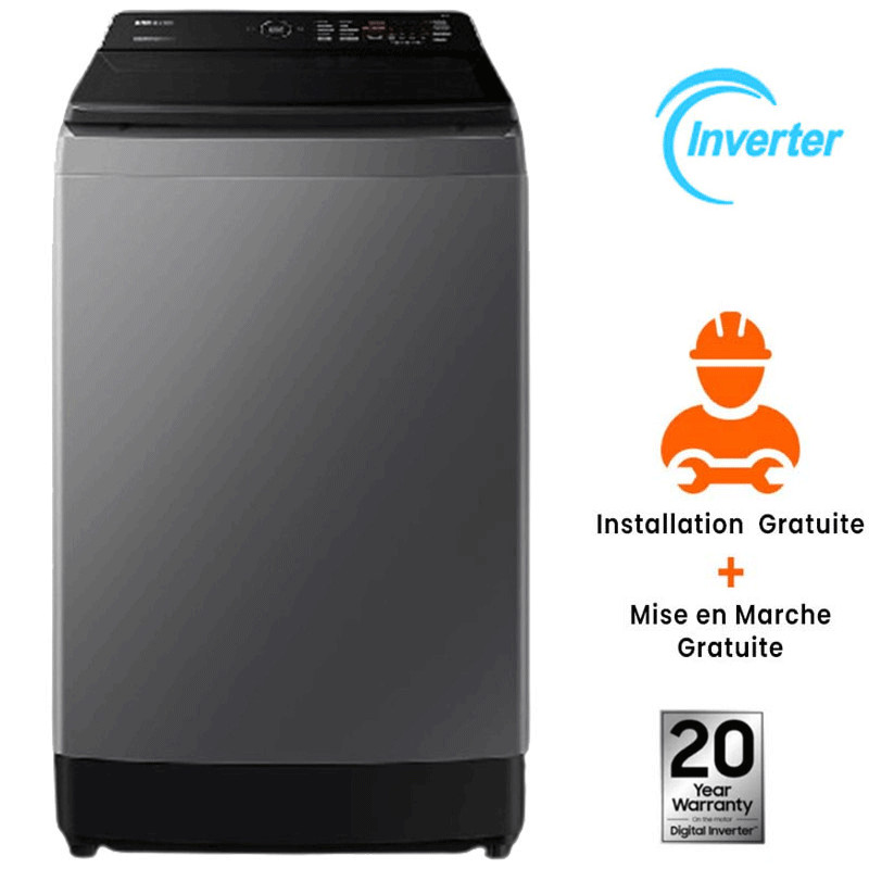 Machine à Laver Samsung WA14CG5745BDFA Top Inverter 14Kg Gris Machine à Laver Samsung WA14CG5745BDFA Top Inverter 14Kg Gris