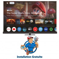 TV Maxwell MG60SB 55" 4k UHD Google Smart Tv Noir en Tunisie