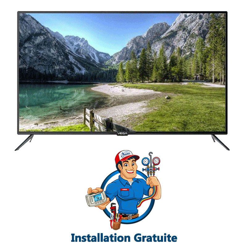 Téléviseur Vega 65" QHD LED Smart Android 4K Avec Récepteur Intégré Noir (F65F1UBG)