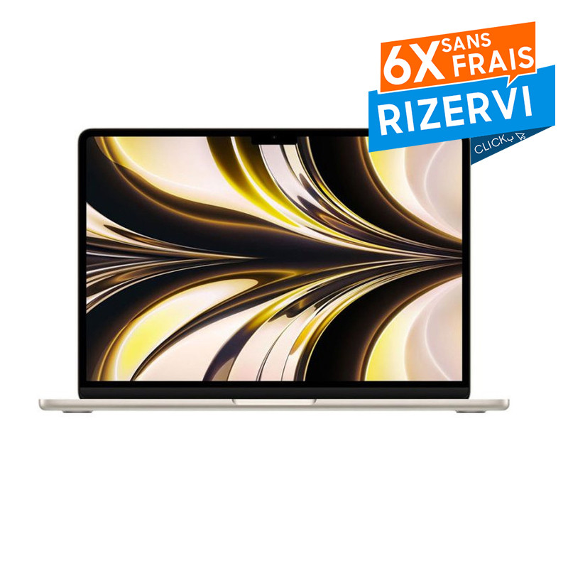 Apple MacBook Air M2 MLY23FN/A 8Go 512Go - Lumière Stellaire Apple MacBook Air M2 MLY23FN/A 8Go 512Go - Lumière Stellaire