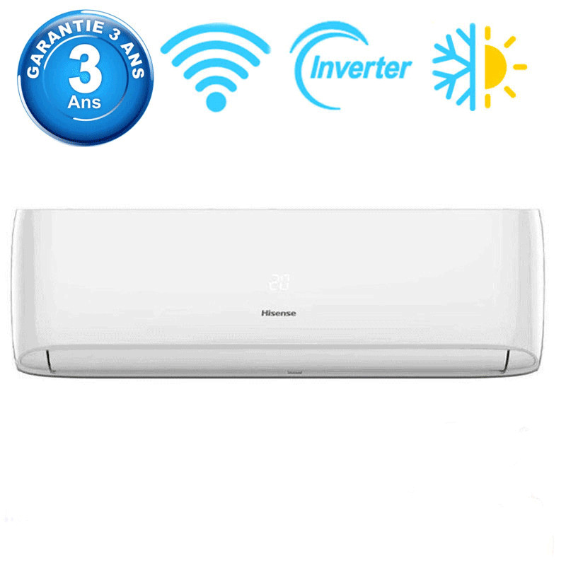 Climatiseur Hisense Inverter 18000 BTU Chaud Froid Blanc