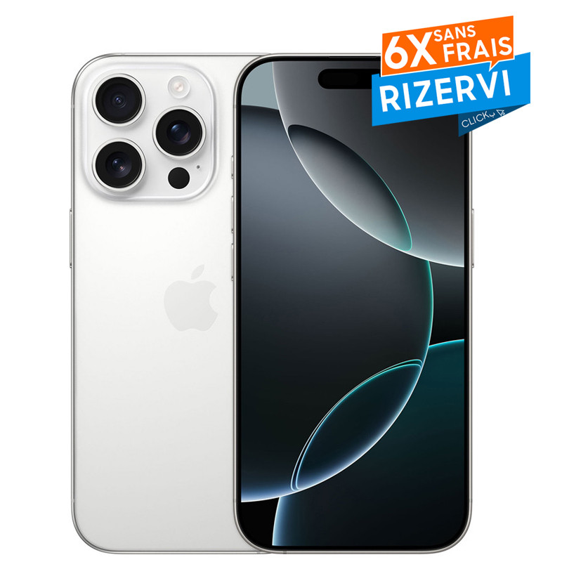 iPhone 16 Pro 128Go Blanc Titanium en Tunisie iPhone 16 Pro 128Go Blanc Titanium en Tunisie