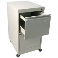 Armoire de Rangement à 2 Tiroirs Metal 738 x 420 x 570 mm Beige
 En Tunisie