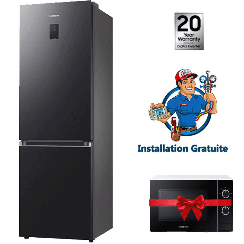 Réfrigérateur Combiné Samsung RB34C673ES9 340L NoFrost Noir Réfrigérateur Combiné Samsung RB34C673ES9 340L NoFrost Noir