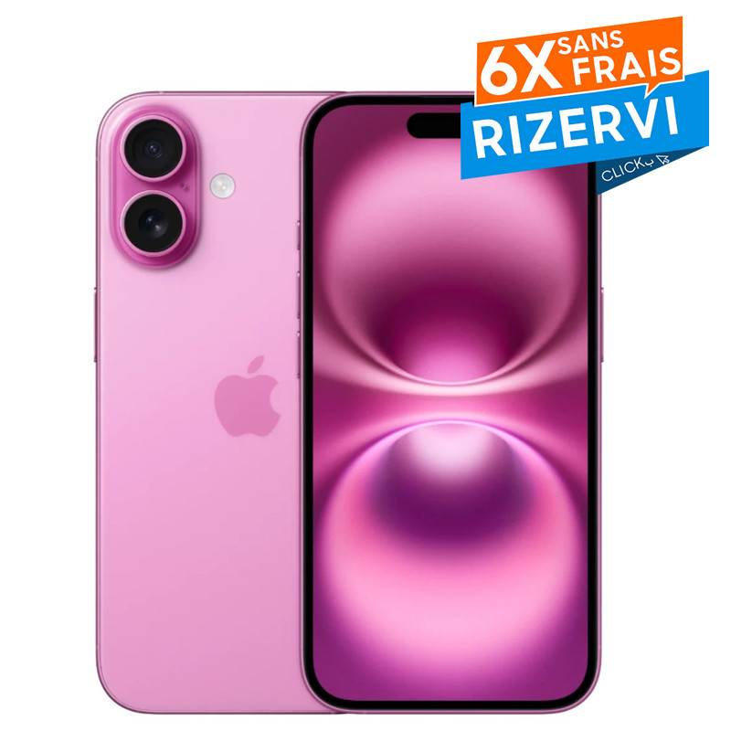 Apple iPhone 16 256Go 5G Rose en Tunisie