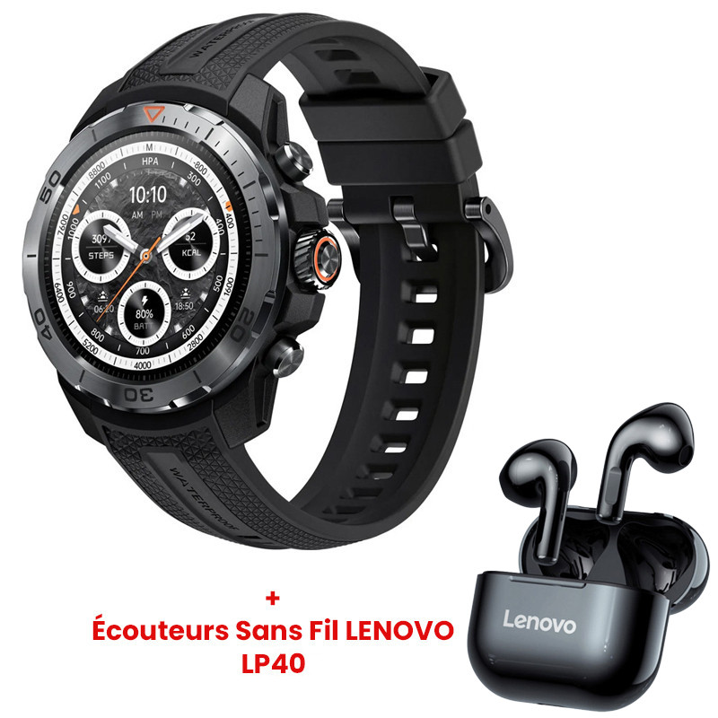 Montre Connectée Mibro GS Explorer Noir en Tunisie