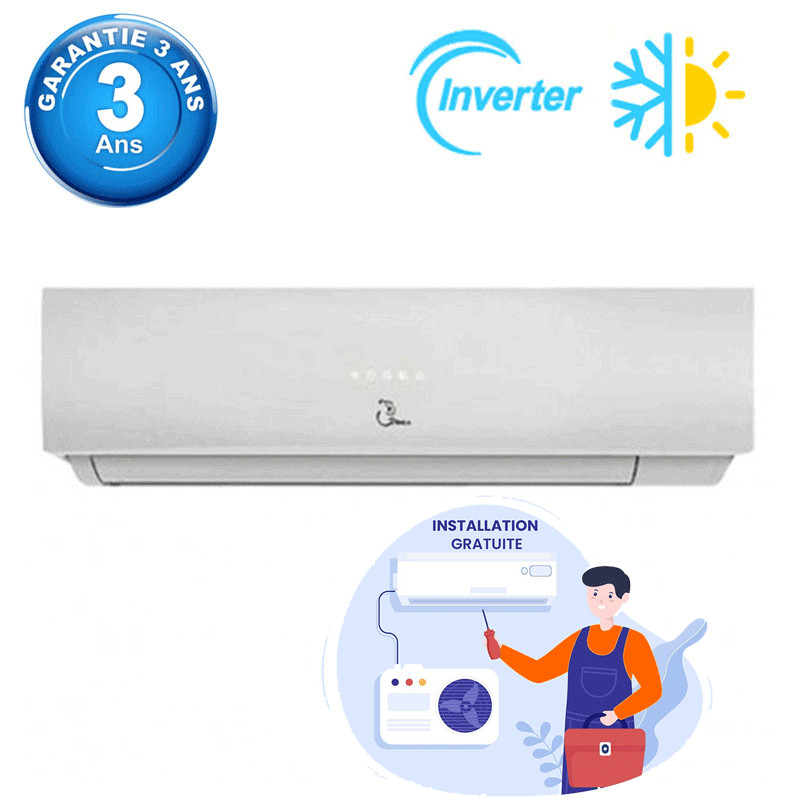 Climatiseur Coala 9000 BTU Inverter Chaud Froid Blanc Climatiseur Coala 9000 BTU Inverter Chaud Froid Blanc