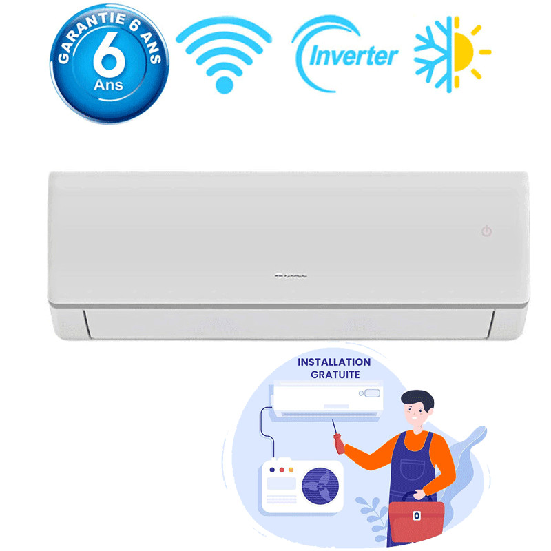 Climatiseur Gree 9000 BTU Inverter Tropicalisé Smart Chaud Froid Blanc Climatiseur Gree 9000 BTU Inverter Tropicalisé Smart Chaud Froid Blanc