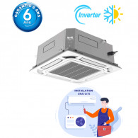 Climatiseur Cassette GREE Inverter 48000 BTU Chaud/Froid