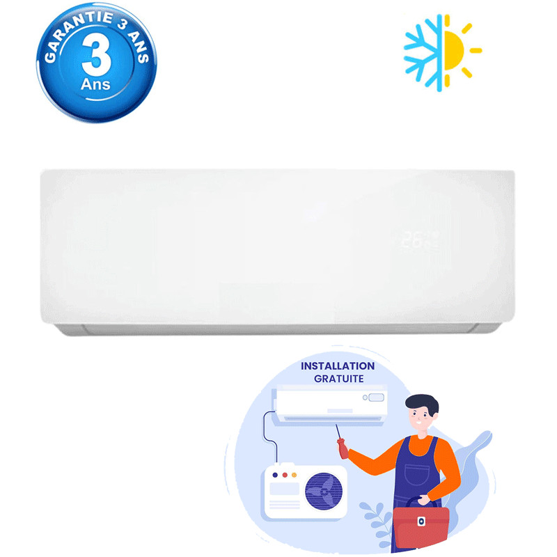 Climatiseur Saba SABW12H-W 12000 BTU Chaud Froid Blanc en Tunisie Climatiseur Saba SABW12H-W 12000 BTU Chaud Froid Blanc en Tunisie