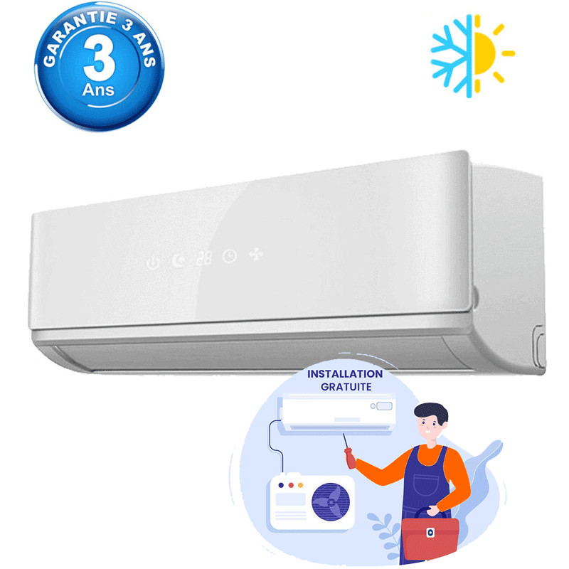 Climatiseur Saba CSH-09HQB 9000 BTU Chaud Froid Blanc en Tunisie Climatiseur Saba CSH-09HQB 9000 BTU Chaud Froid Blanc en Tunisie