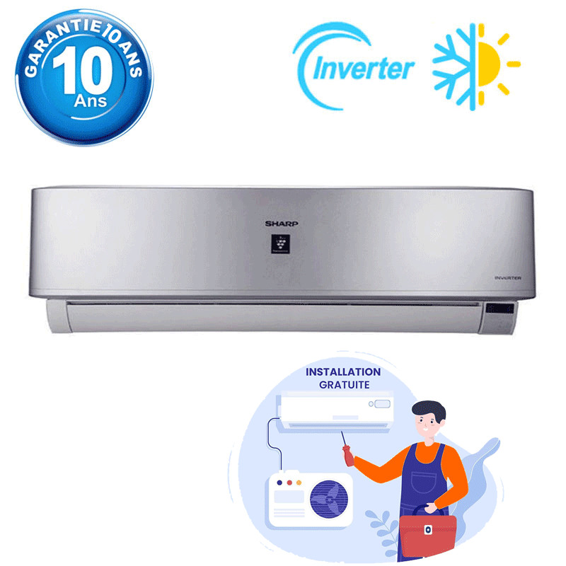 Climatiseur Sharp Split Inverter 12000 BTU Chaud Froid AY-XP12UHE Climatiseur Sharp Split Inverter 12000 BTU Chaud Froid AY-XP12UHE