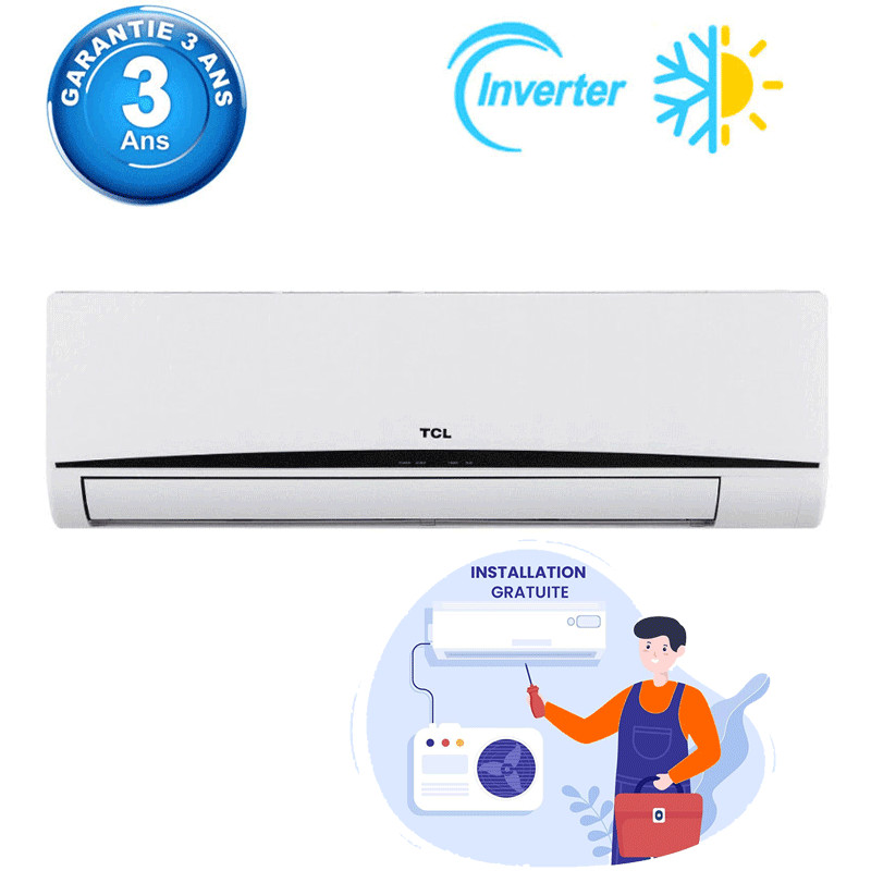Climatiseur TCL 9000 BTU Chaud Froid