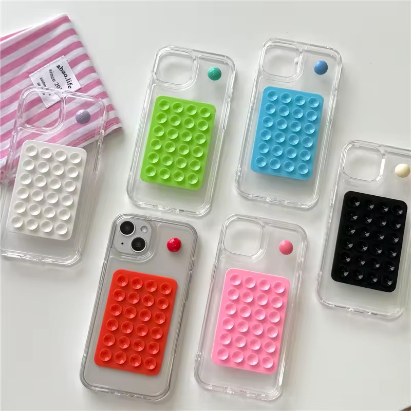 Support De Téléphone Portable Adhésif Avec Ventouse Rose Fushia en Tunisie
