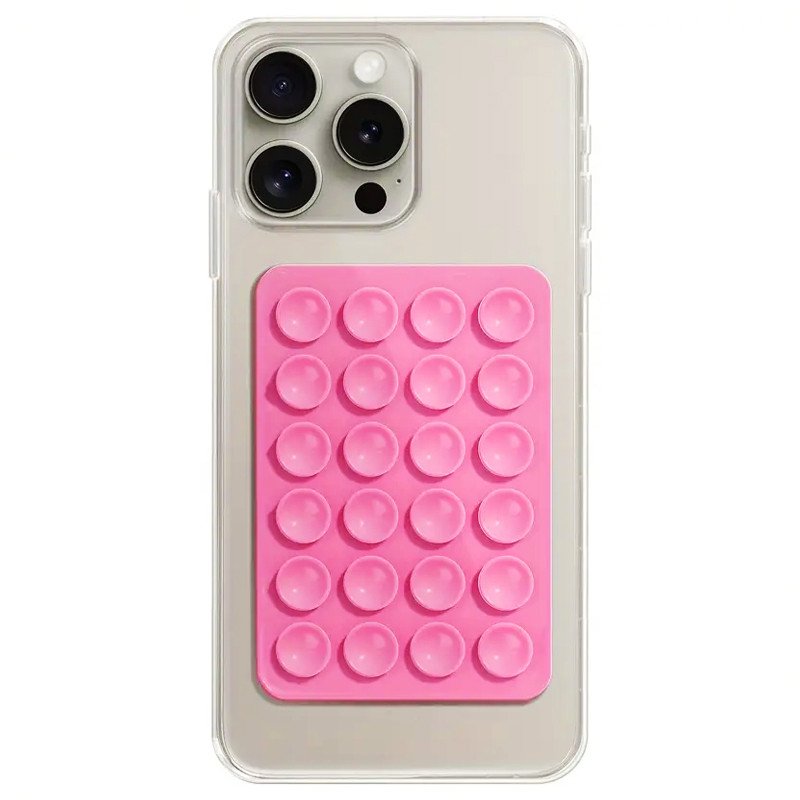 Support De Téléphone Portable Adhésif Avec Ventouse Rose Fushia en Tunisie