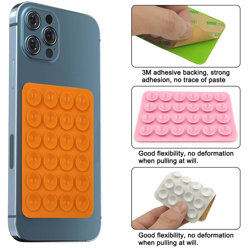 Support De Téléphone Portable Adhésif Avec Ventouse Rose Fushia en Tunisie