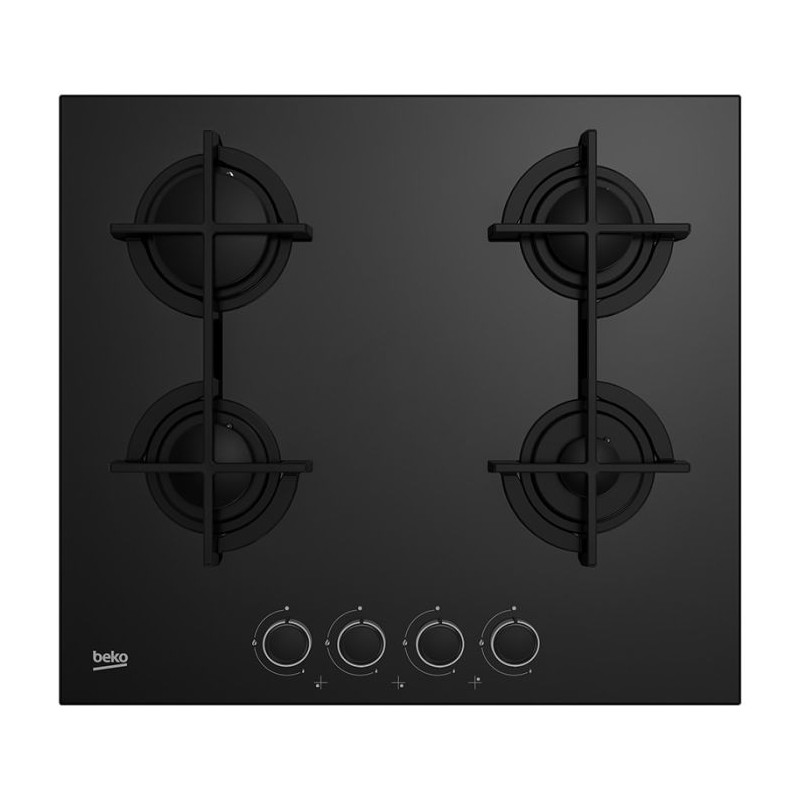 Plaque De Cuisson Encastrable Beko HILG64225SB 4 Feux 60Cm Noir