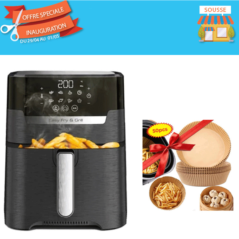 Friteuse Sans Huile Moulinex Easy Fry & Grill Digital EZ505810 1550 W Noir Friteuse Sans Huile Moulinex Easy Fry & Grill Digital EZ505810 1550 W Noir