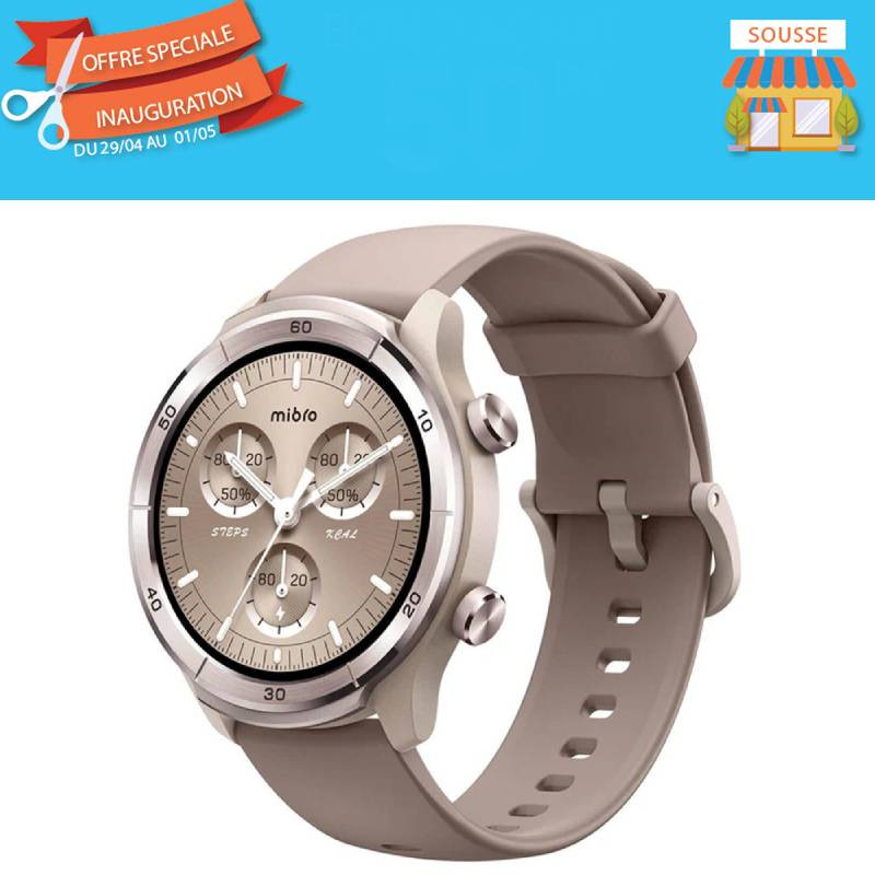 Smart Watch Mibro A3 Mocha en Tunisie Smart Watch Mibro A3 Mocha en Tunisie
