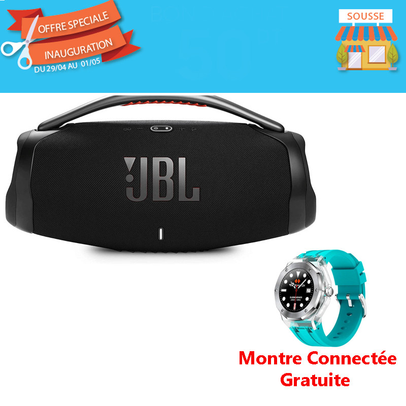 Haut Parleur Bluetooth JBL Boombox 3 Noir Haut Parleur Bluetooth JBL Boombox 3 Noir