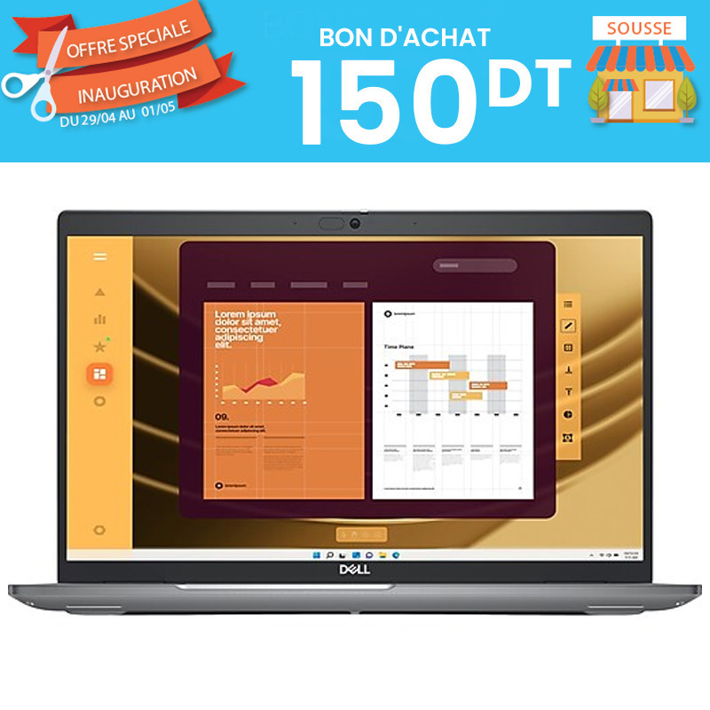Pc Portable Dell Latitude 5550 i7 13Gén 8Go 512Go SSD en Tunisie