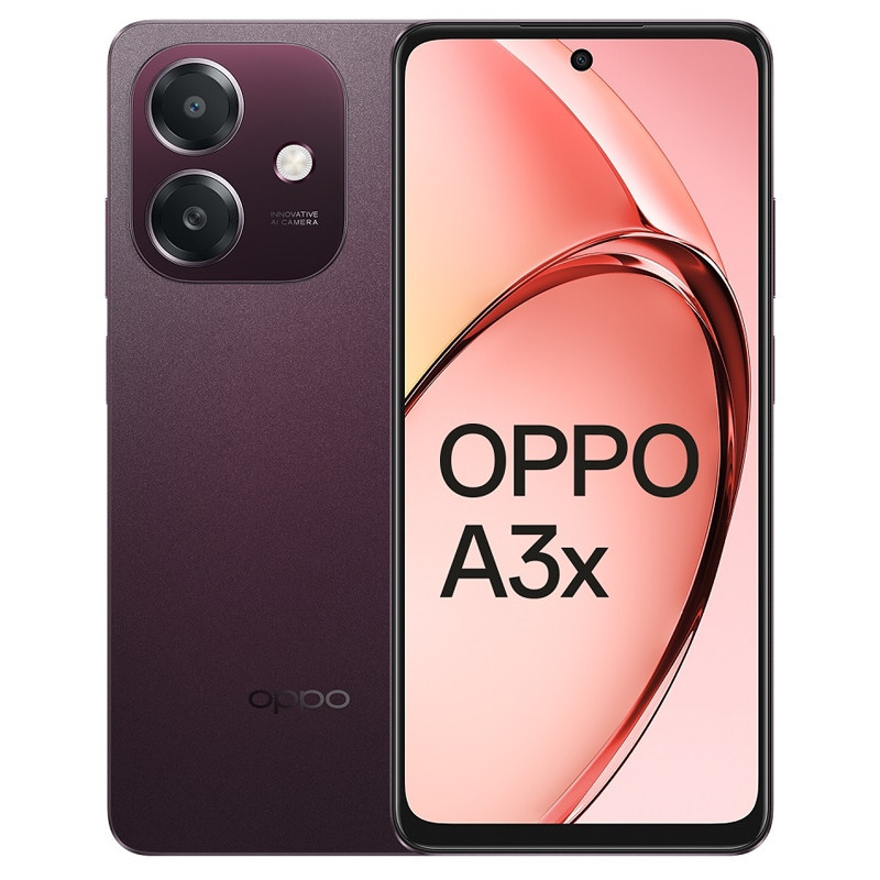 Smartphone Oppo A3x 4Go 128Go Rouge en tunisie