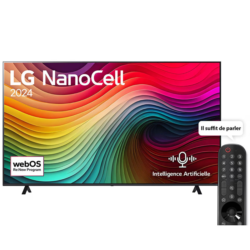 TV LG 50" NanoCell NANO80 4k UHD Smart Tv Noir en Tunisie