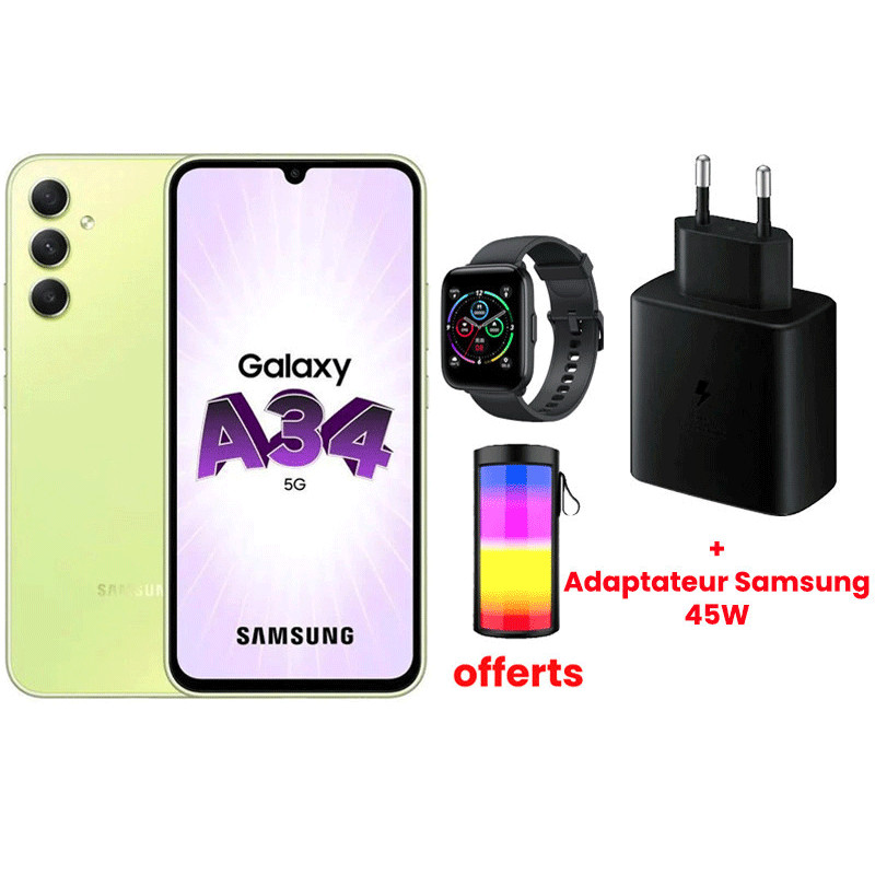 Smartphone Samsung Galaxy A34 6Go 128Go Vert