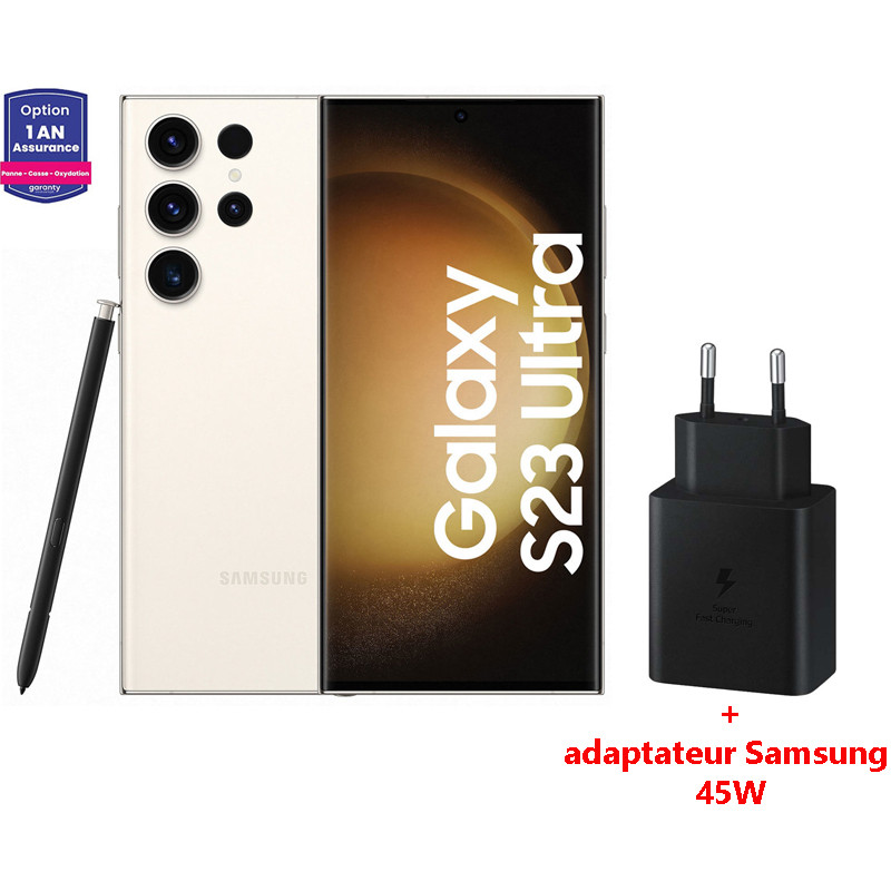 Smartphone Samsung Galaxy S23 Ultra 12Go 256Go Beige Smartphone Samsung Galaxy S23 Ultra 12Go 256Go Beige