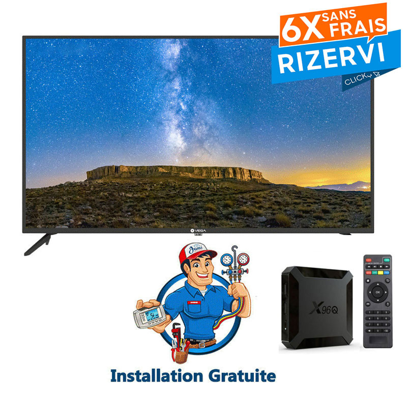 Tv Vega L50F2FB2 50" FHD Avec Récepteur Intégré Noir Tv Vega L50F2FB2 50" FHD Avec Récepteur Intégré Noir