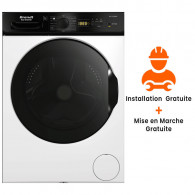 Machine à Laver Frontale Brandt BLF124QWBL Inverter 12Kg Blanc en Tunisie