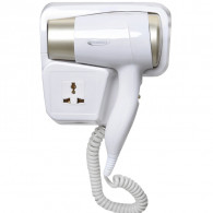 Sèche Cheveux Florence HK-382 1500W Avec Support Pour Salle De Bain Blanc en Tunisie