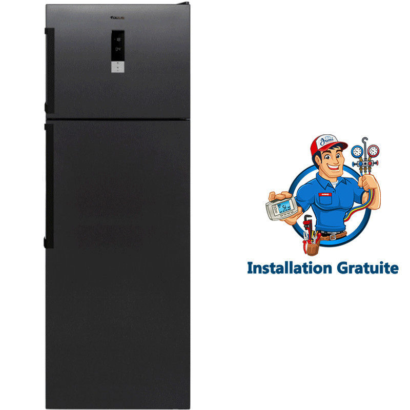 Réfrigérateur Focus SMART5070 500L NoFrost Dark Inox en Tunisie