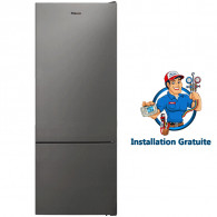 Réfrigérateur Combiné Focus F4870X 500L NoFrost Inox en Tunisie