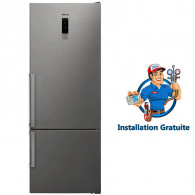 Réfrigérateur Combiné Focus QUADRA4870 500L NoFrost Inox en Tunisie