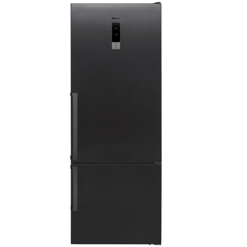 Réfrigérateur Combiné Focus SMART4870 500L NoFrost Inox en Tunisie