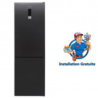 Réfrigérateur Combiné Focus SMART3760 341L NoFrost Inox en Tunisie
