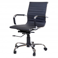 Chaise Bureau de Direction Monaco Eco Base Chrome Noir en Tunisie