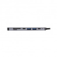 Adaptateur 7en1 SBox Type C Vers HDMI, USB et Lecteur de cartes en Tunisie