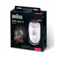 Épilateur Braun SiLk-3 SE3-000 Blanc&Violet en Tunisie Épilateur Braun SiLk-3 SE3-000 Blanc&Violet en Tunisie