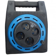 Enrouleur à Cassette Megalight 4 Sorties 25m Bleu en Tunisie