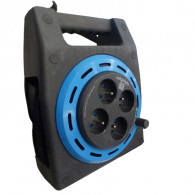Enrouleur à Cassette Megalight 4 Sorties 25m Bleu en Tunisie