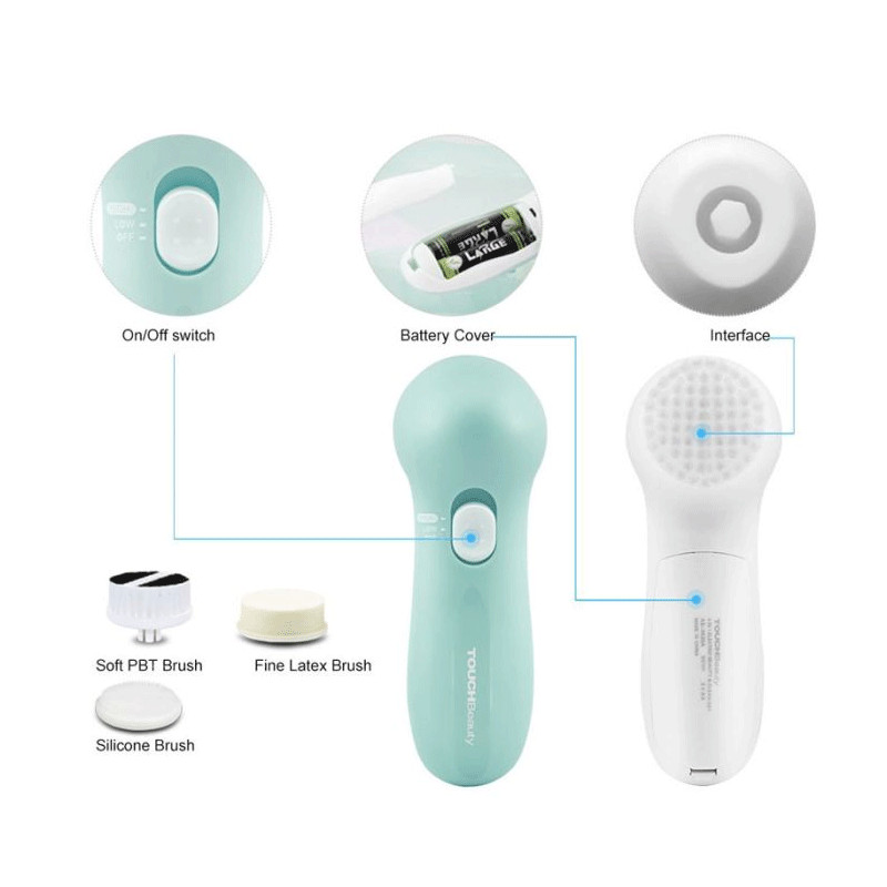 Brosse De Nettoyage Visage Touchbeauty TB-0525A Blanc en Tunisie
