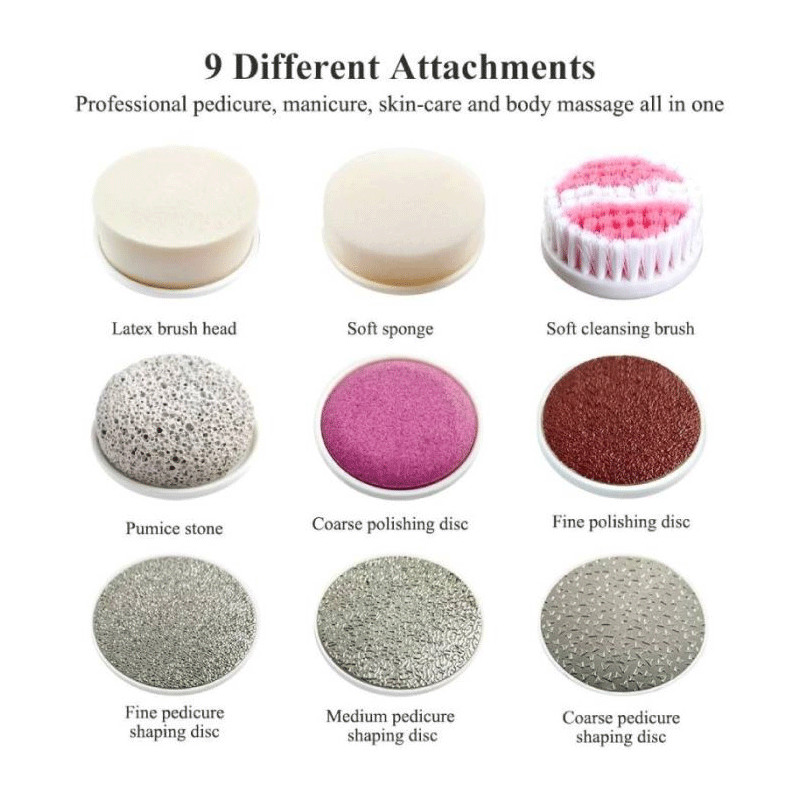 Set de Manucure et Pédicure 9EN1 Touchbeauty TB-0601B Blanc en Tunisie