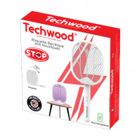 Raquette Electrique Anti Moustiques2en1 Techwood TTI-01 Blanc en Tunisie Raquette Electrique Anti Moustiques2en1 Techwood TTI-01 Blanc en Tunisie