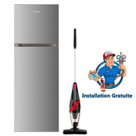 Réfrigérateur Combiné Brandt Nofrost 420L Silver (BD4410NS) en Tunisie
