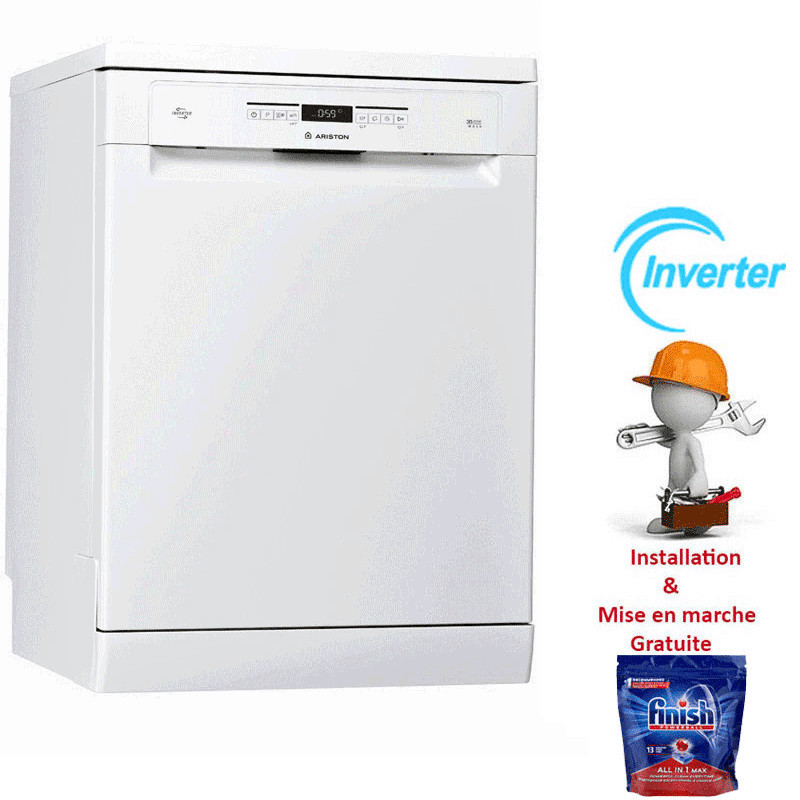 Lave vaisselle Inverter Ariston LFO3P31WL 15 Couverts Blanc en Tunisie Lave vaisselle Inverter Ariston LFO3P31WL 15 Couverts Blanc en Tunisie