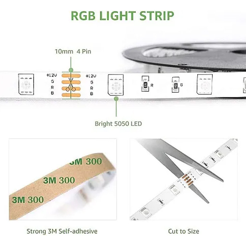 Ruban Led 5M RGB 12V pour Chambre en Tunisie