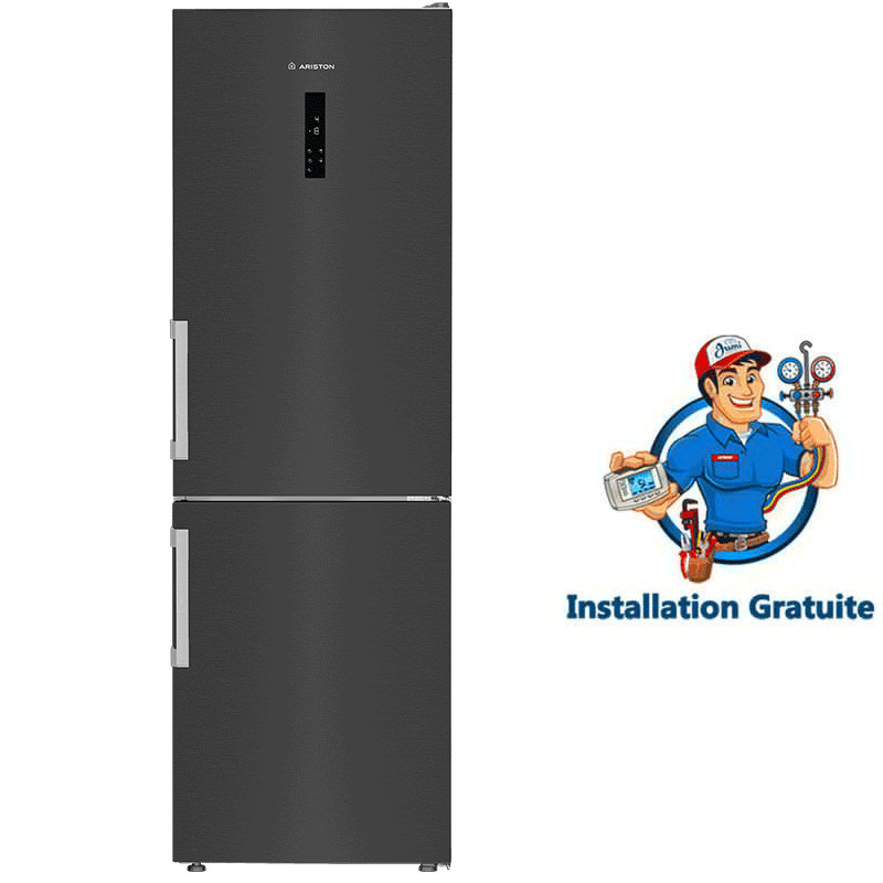 Réfrigérateur Combiné Ariston ARB60 F6362 DXNA 316L NoFrost Inox en Tunisie Réfrigérateur Combiné Ariston ARB60 F6362 DXNA 316L NoFrost Inox en Tunisie